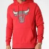 Bon marché 🌟 Sweat Capuche Outline Logo Chicago Bulls Rouge de New Era 🌟