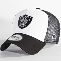 Tout neuf 🔔 Casquette Trucker Team Colour Block Las Vegas Raiders Noir de New Era ⌛