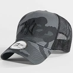 Grosses soldes 🛒 Casquette Trucker Midnight Camo New York Yankees Noir de New Era 🎉