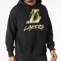 Acheter 😍 Sweat Capuche Los Angeles Lakers Metallic 60292289 Noir Doré de New Era 😍