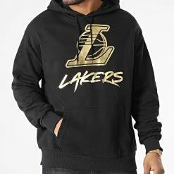 Acheter 😍 Sweat Capuche Los Angeles Lakers Metallic 60292289 Noir Doré de New Era 😍 -New Era Soldes 2022 new era 345847 60292289 20221028T154728 03