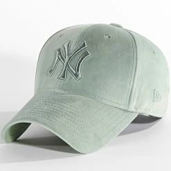 Offres 🎉 Casquette ⚾ Baseball Femme 9Forty Velours New York Yankees 60292437 Vert de New Era 👍