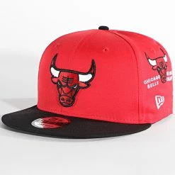 Offres 🛒 Casquette Snapback 9Fifty Chicago Bulls 60292467 Rouge de New Era 🤩