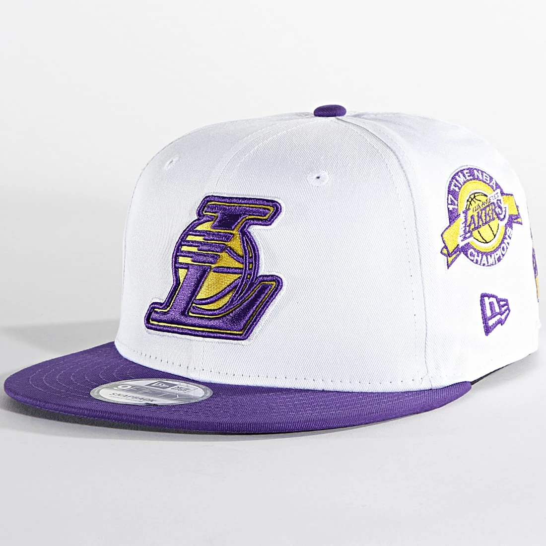 Nouveau ⌛ Casquette Snapback 9Fifty Los Angeles Lakers 60292477 Blanc Violet de New Era 🌟 1 Nouveau ⌛ Casquette Snapback 9Fifty Los Angeles Lakers 60292477 Blanc Violet de New Era 🌟