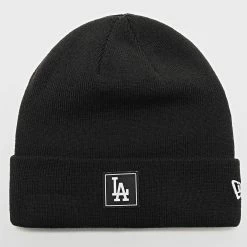 Promo 🧨 Bonnet Team Cuff Los Angeles Dodgers Noir de New Era ✔️