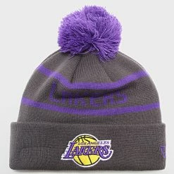Vente flash 🌟 Bonnet Jake Cuff Los Angeles Lakers Gris de New Era ✨