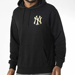 Nouveau 😉 Sweat Capuche New York Yankees 60292360 Noir Doré de New Era 💯 -New Era Soldes 2022 new era 346361 60292360 20221031T152347 04