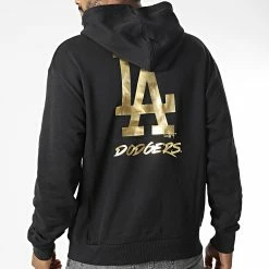 Grosses soldes 🔔 Sweat Capuche Los Angeles Dodgers 60292366 Noir de New Era ✔️