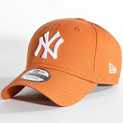 Tout neuf 🌟 Casquette ⚾ Baseball 9Forty New York Yankees League Essential 60292506 Orange de New Era ⭐