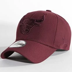 Tout neuf 🧨 Casquette 9Forty Chicago Bulls 60292757 Bordeaux de New Era 👍