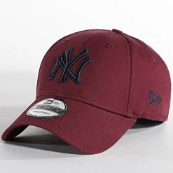 Meilleure affaire 😉 Casquette 9Forty League Essential New York Yankees Bordeaux de New Era ⌛