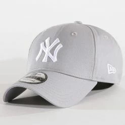 Remise ✨ Casquette ⚾ Baseball 9Forty League Basic New York Yankees Gris Blanc de New Era ❤️